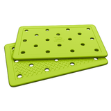 Lime green kennel mats