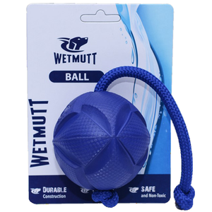 WetMutt blue ball.  Durable, safe